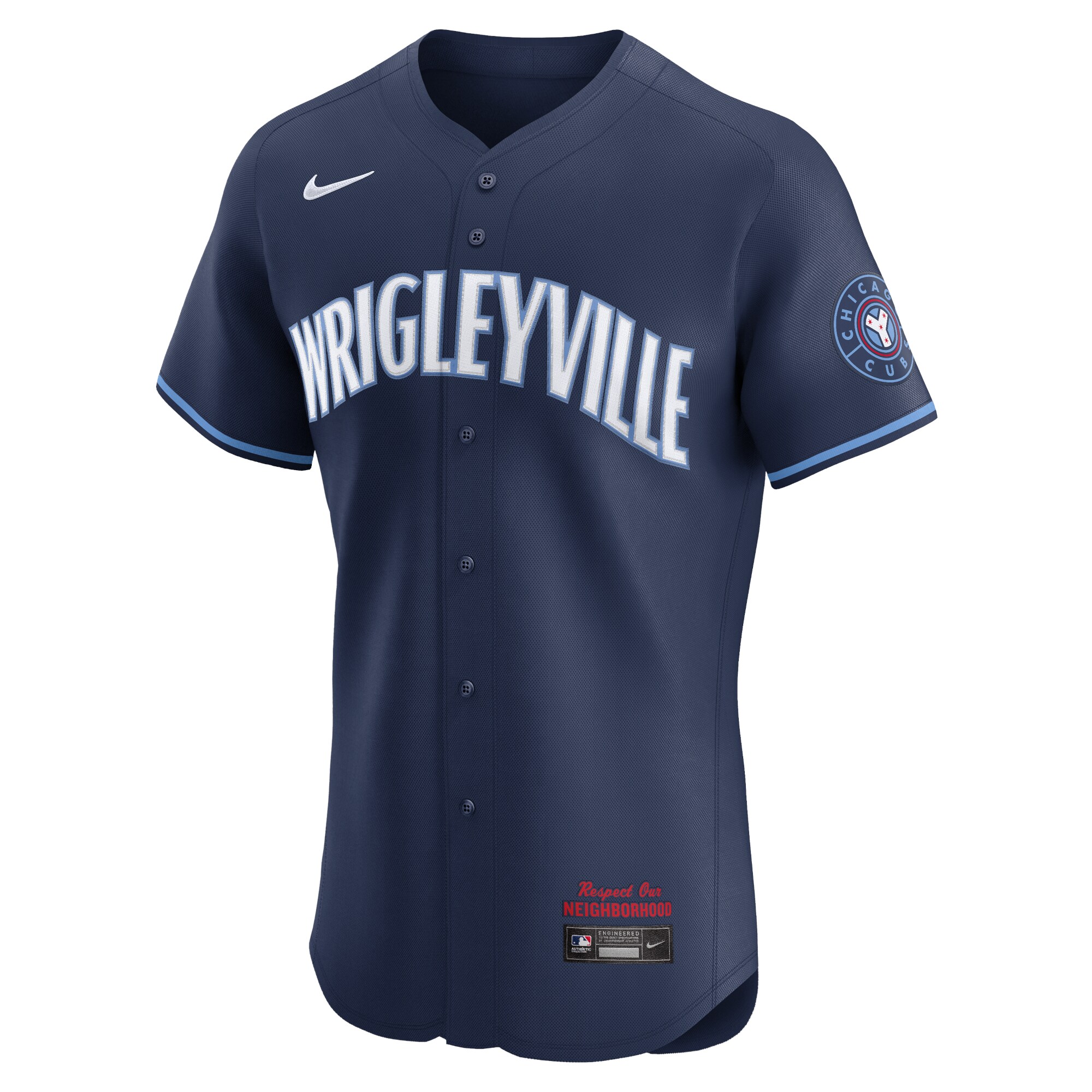 Alternative view of Chicago Cubs City Connect Elite Jersey - Navy