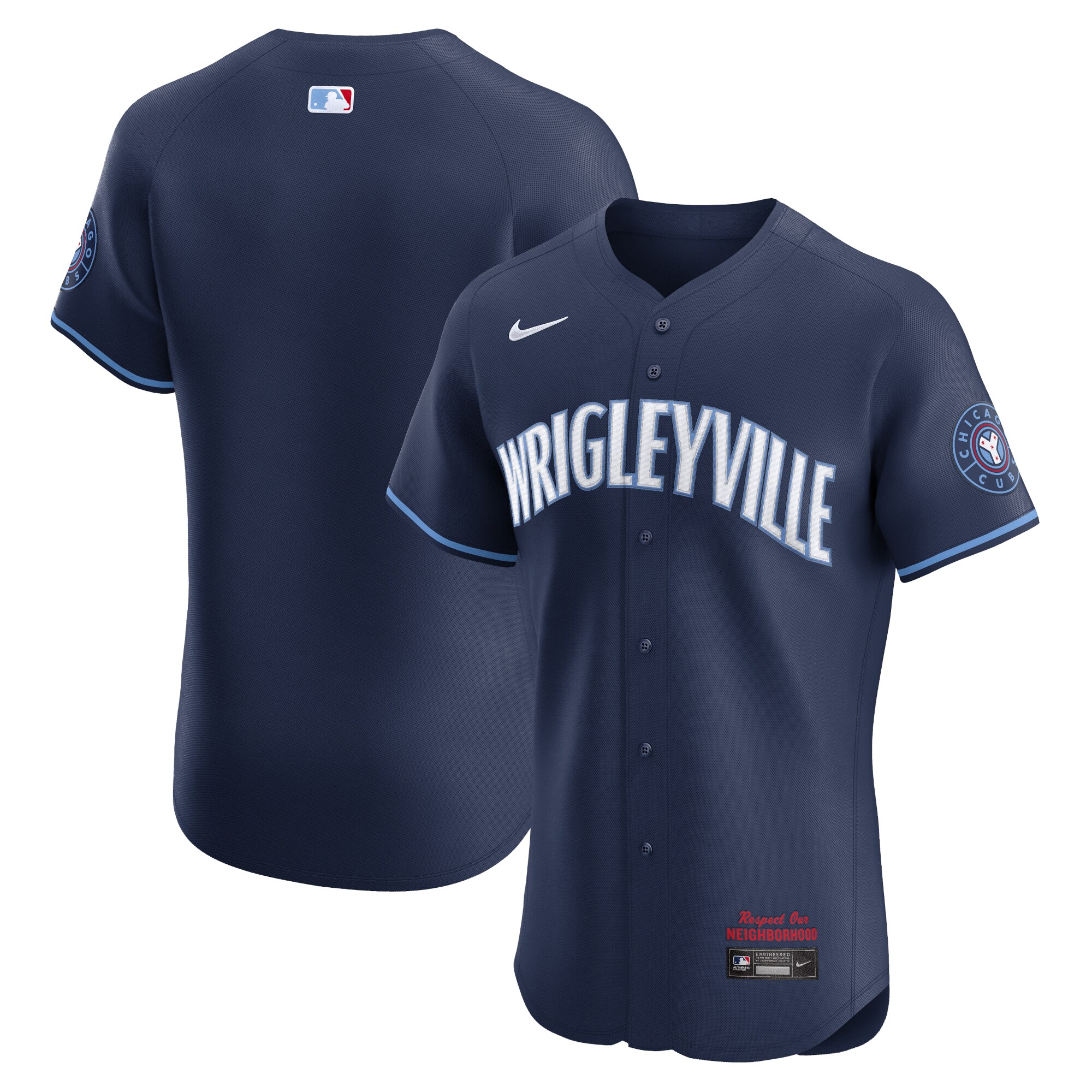 Chicago Cubs City Connect Elite Jersey - Navy