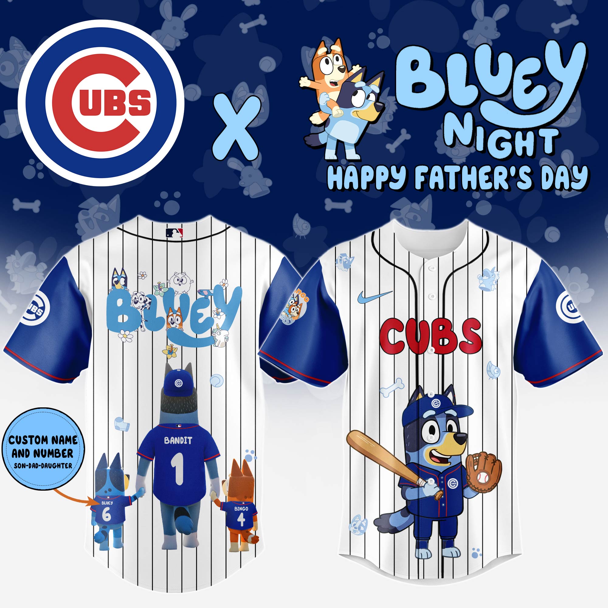 Chicago Cubs Happy Father’s Day Limited Edition Jersey 2025