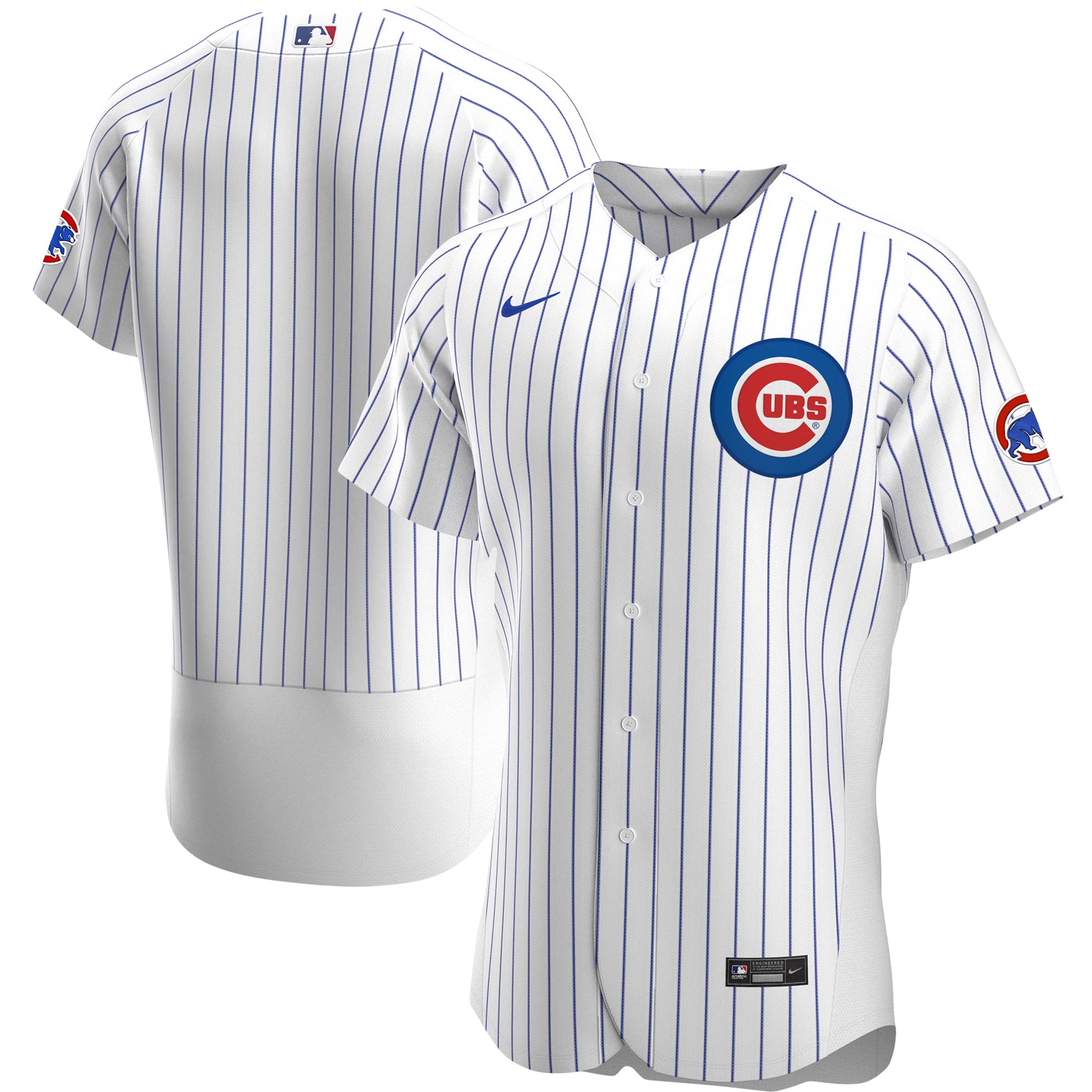 Alternative view of Chicago Cubs Home Authentic Team Jersey – White