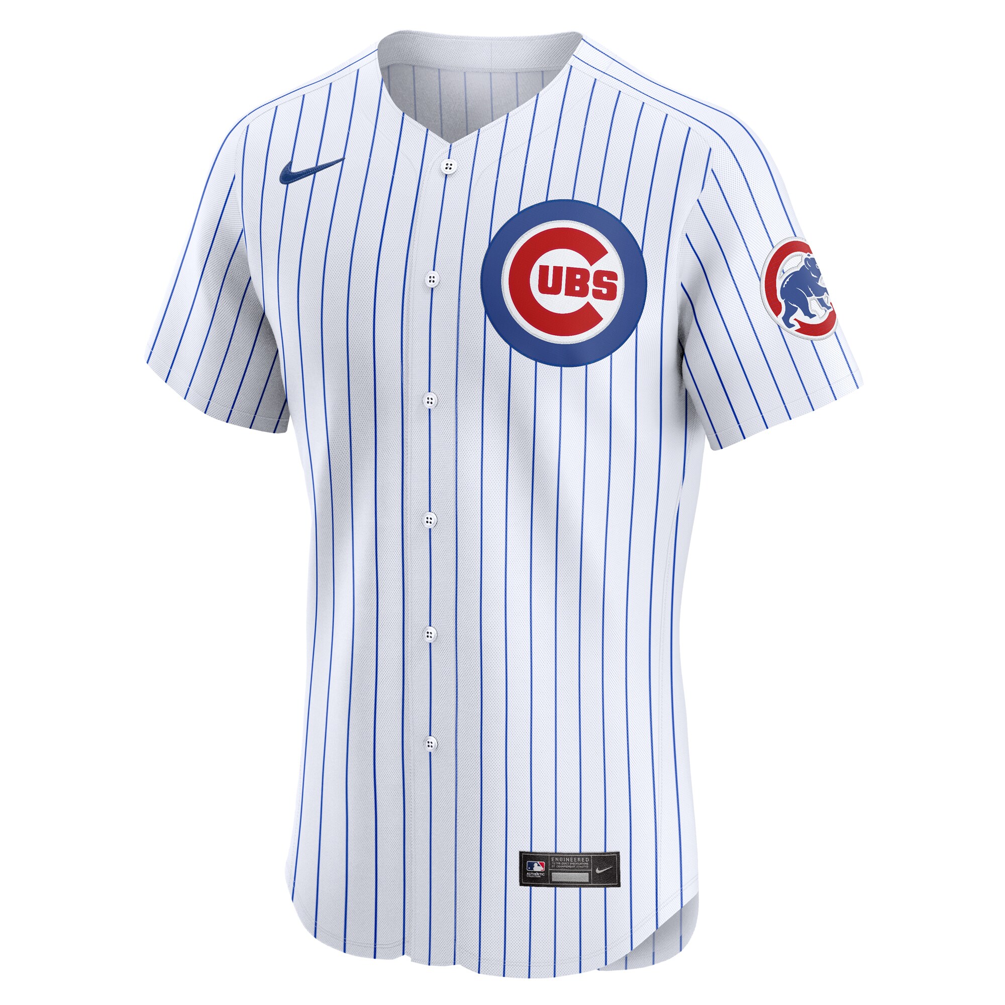 Alternative view of Chicago Cubs Home Elite Custom Jersey - White