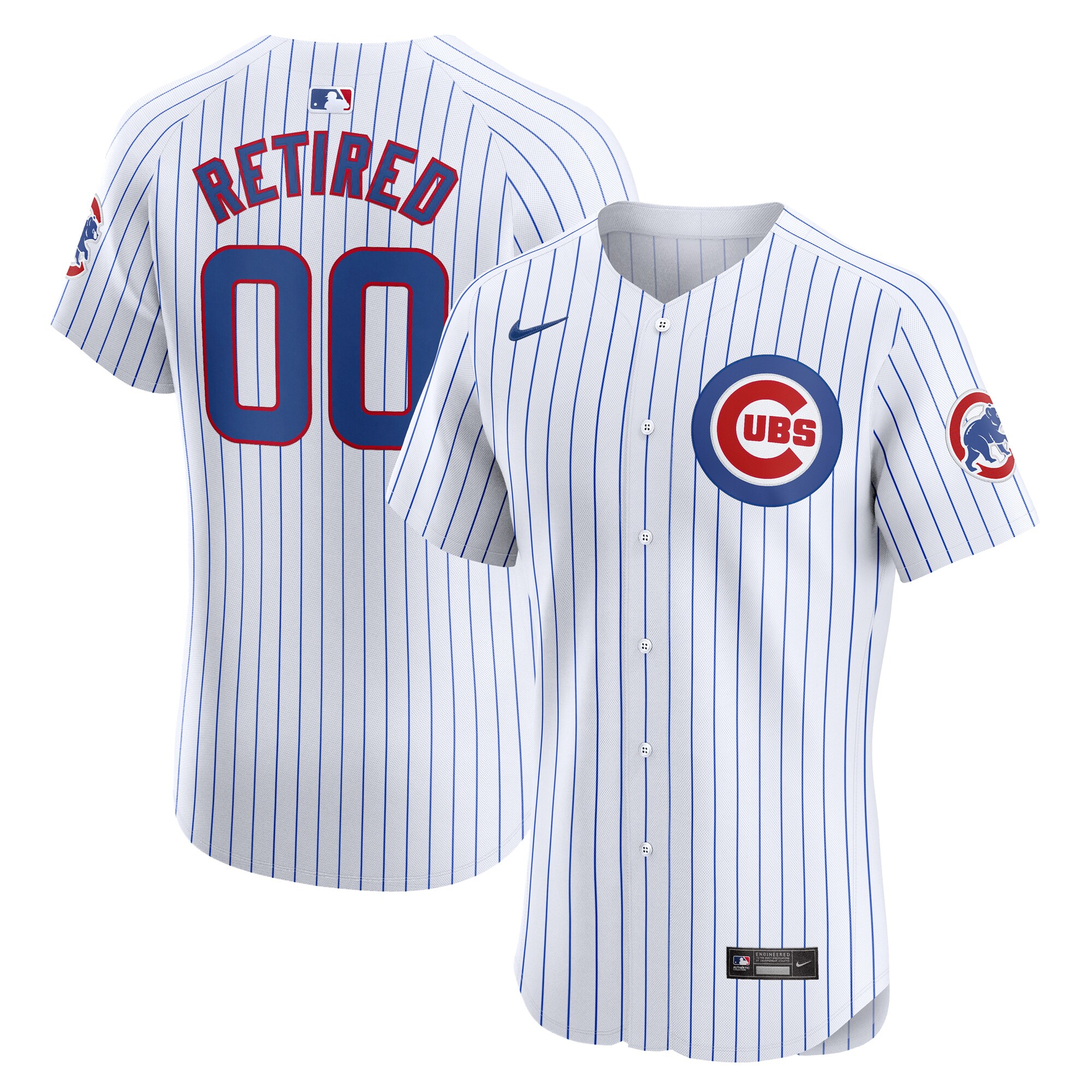 Chicago Cubs Home Elite Pick-a-player Retired Roster Jersey - White