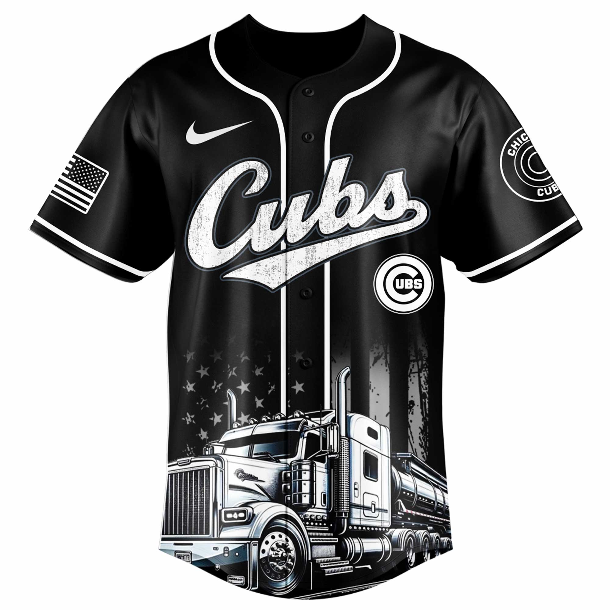 Alternative view of Chicago Cubs Mlb X Nation Truck Driver Appreciation Week Limited Edition Jersey 2025