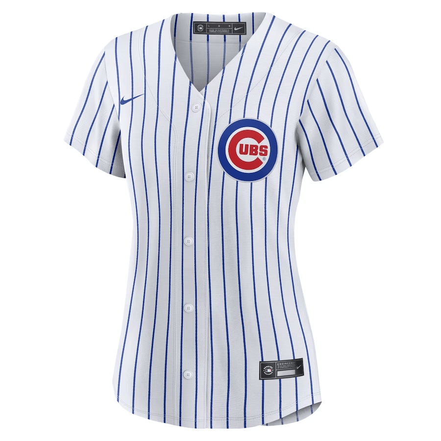Alternative view of Chicago Cubs Women Home Jersey - White