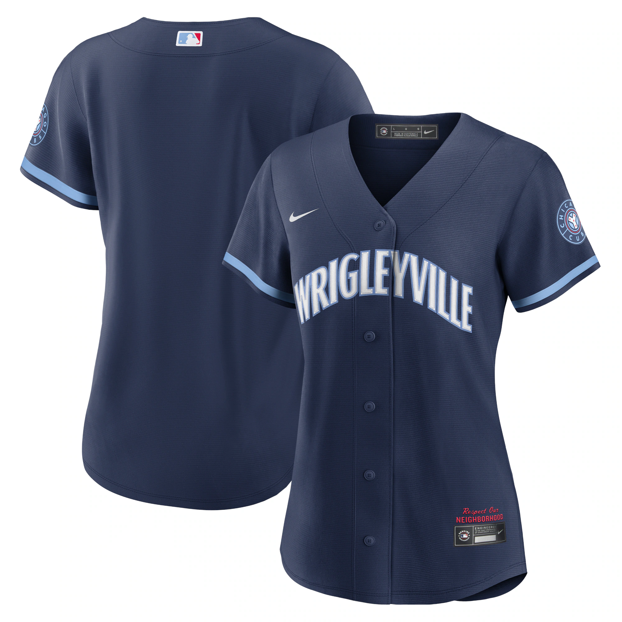 Chicago Cubs Women’s City Connect Replica Jersey – Navy