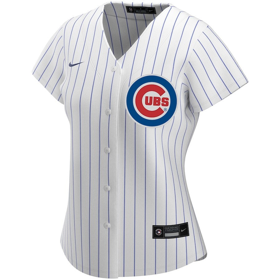 Alternative view of Chicago Cubs Women's Home Custom Jersey - White