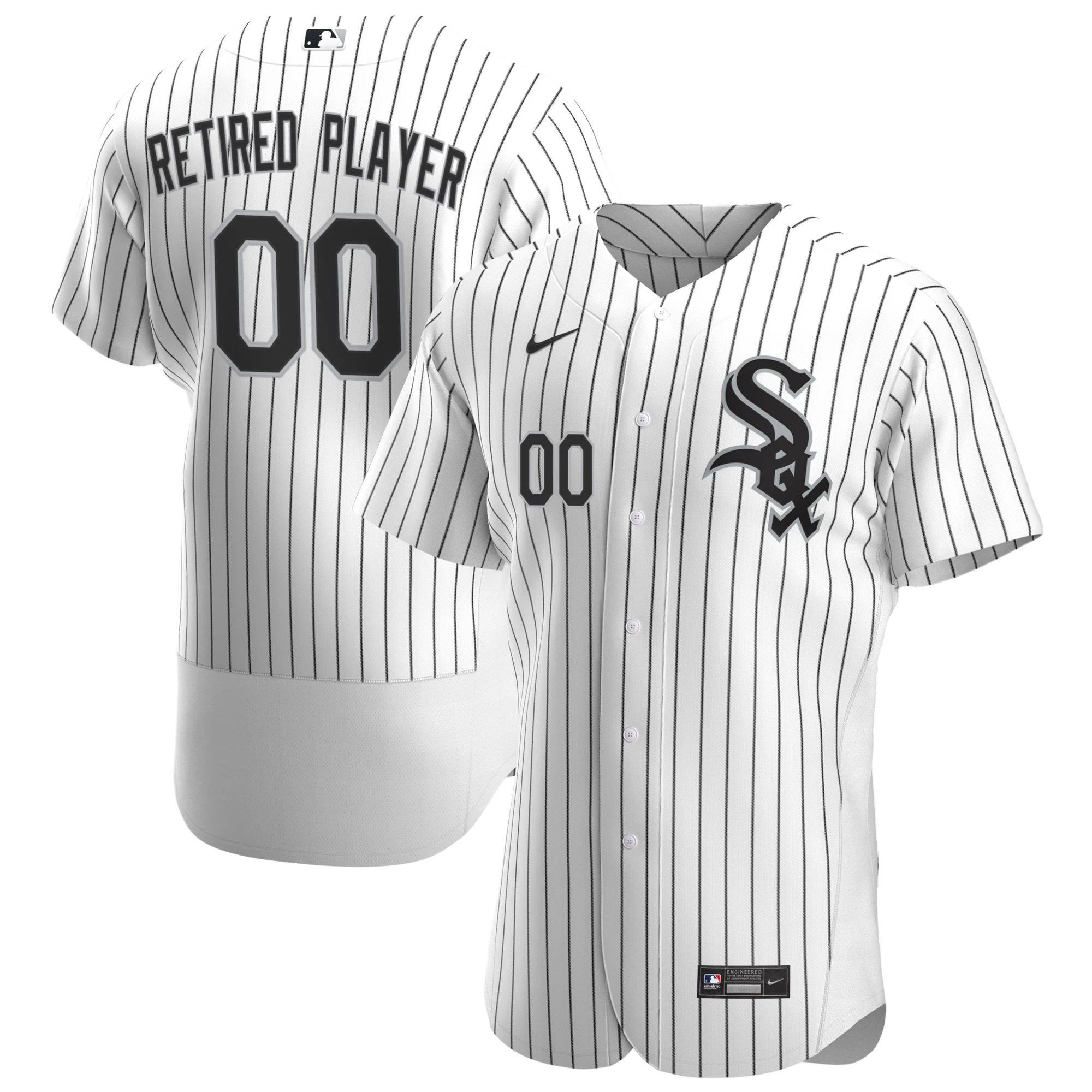 Alternative view of Chicago White Sox Home Pick-a-player Retired Roster Authentic Jersey – White