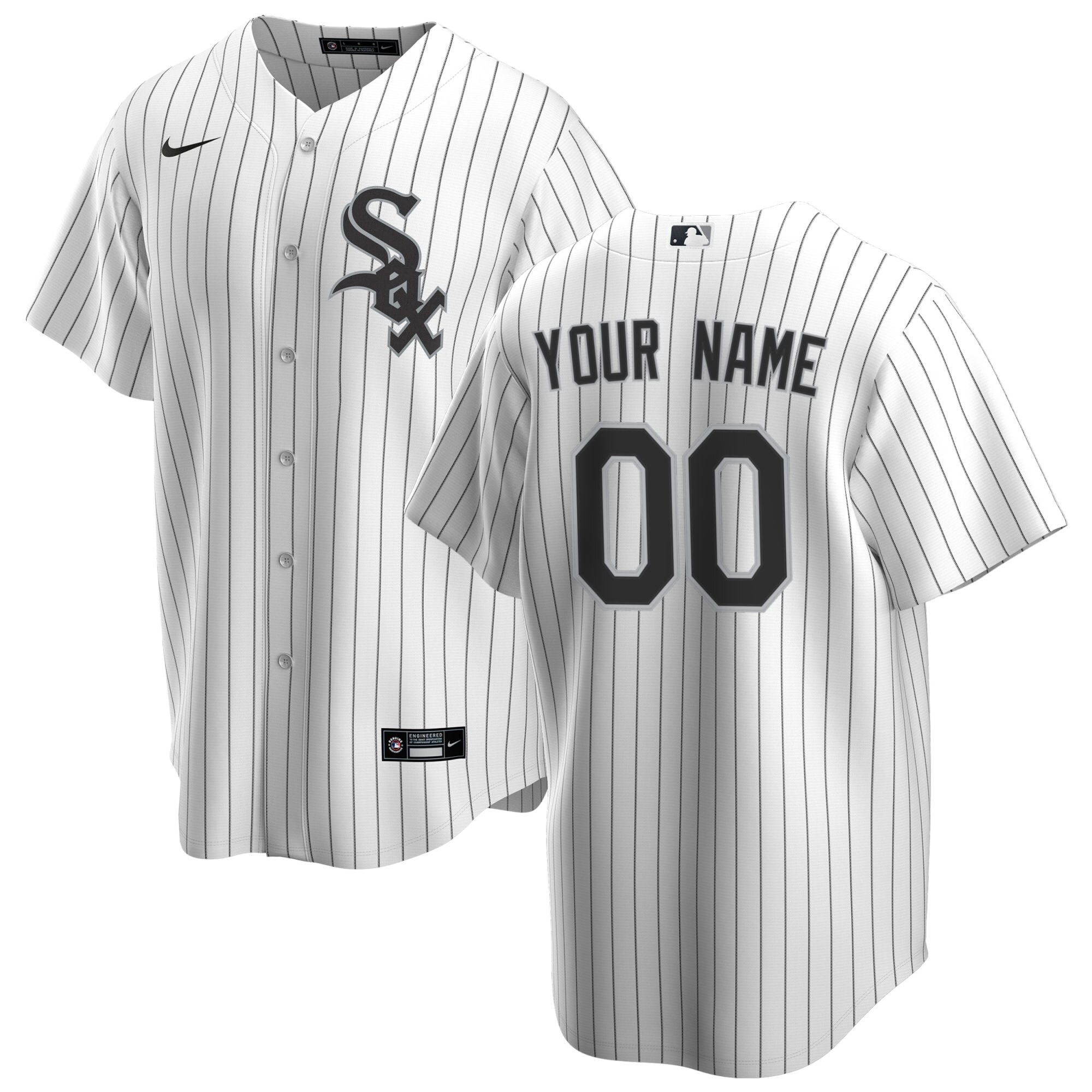 Chicago White Sox Home Replica Custom Jersey - White