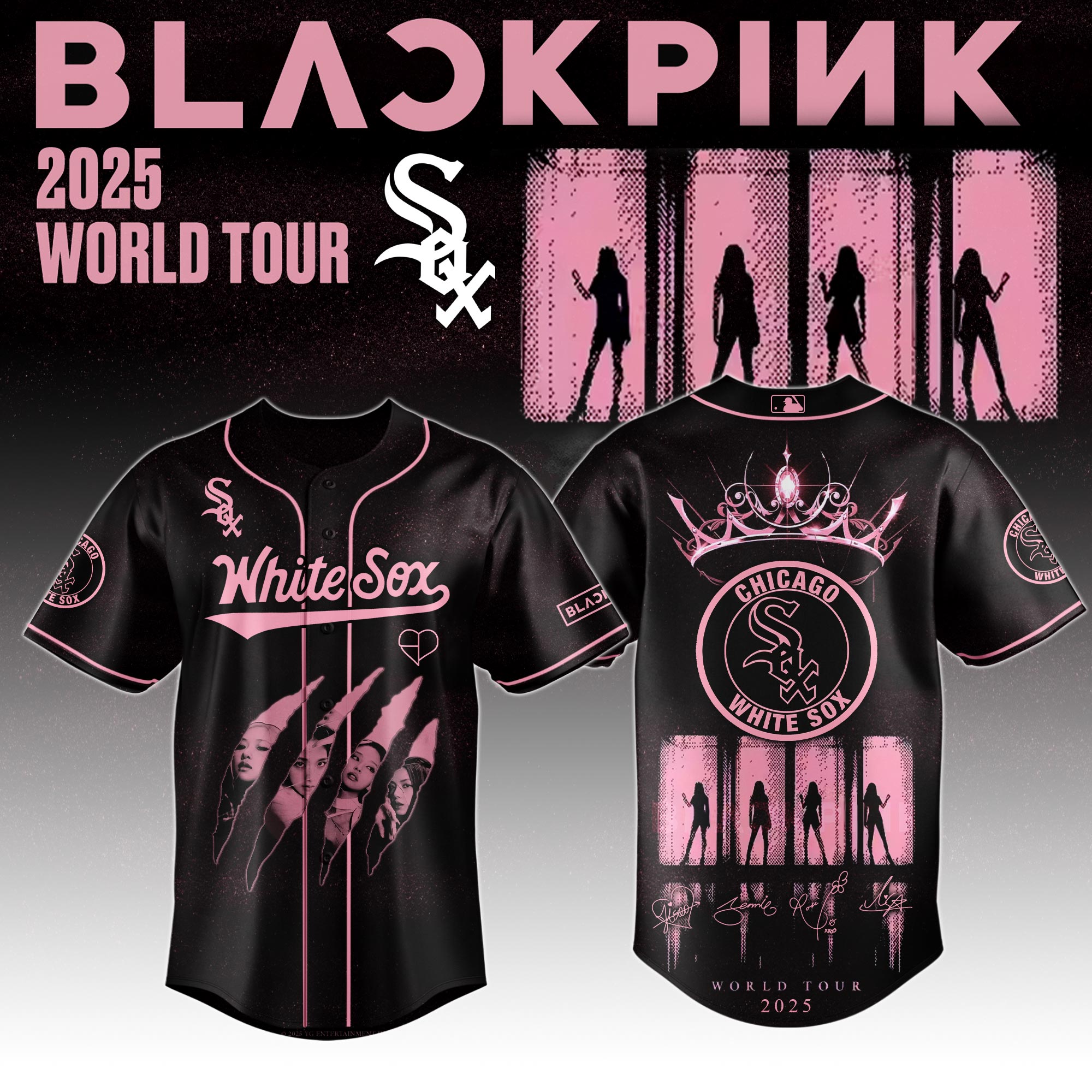 Chicago White Sox Mlb X Blackpink All Star Baseball Jersey