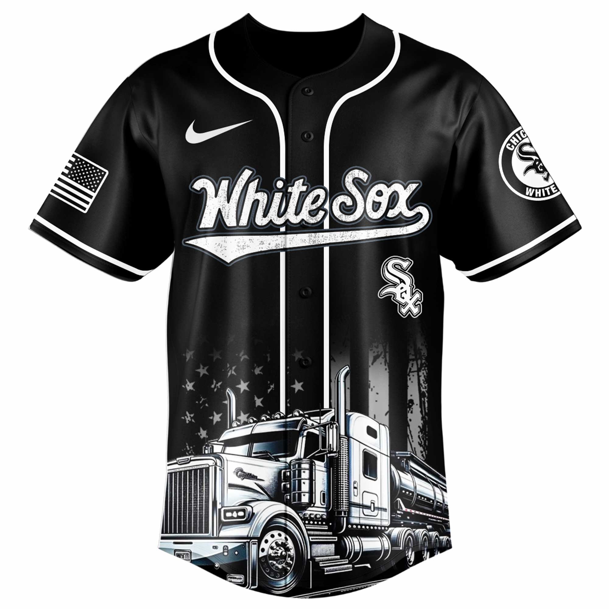 Alternative view of Chicago White Sox Mlb X Nation Truck Driver Appreciation Week Limited Edition Jersey 2025