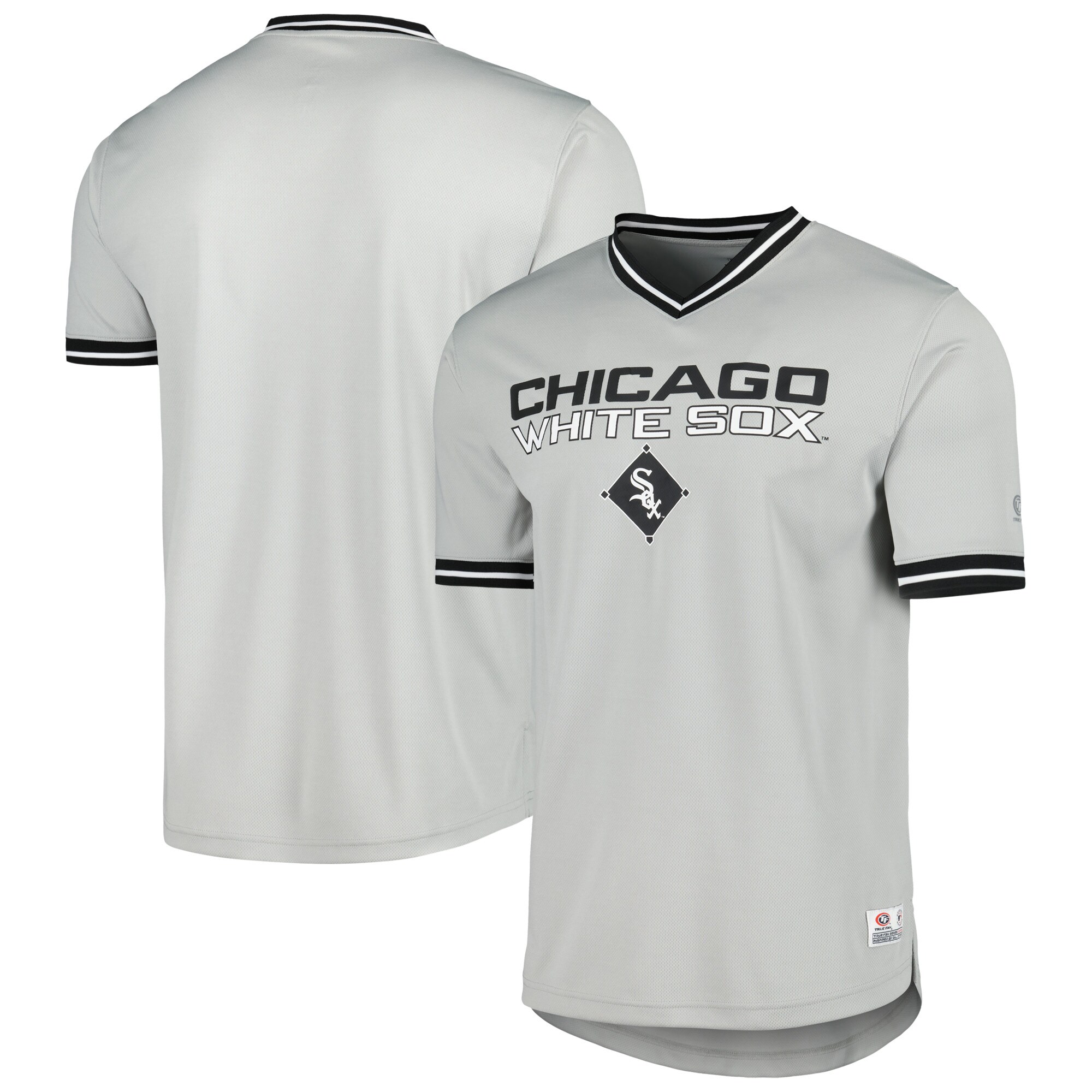 Alternative view of Chicago White Sox V-neck Jersey - Gray