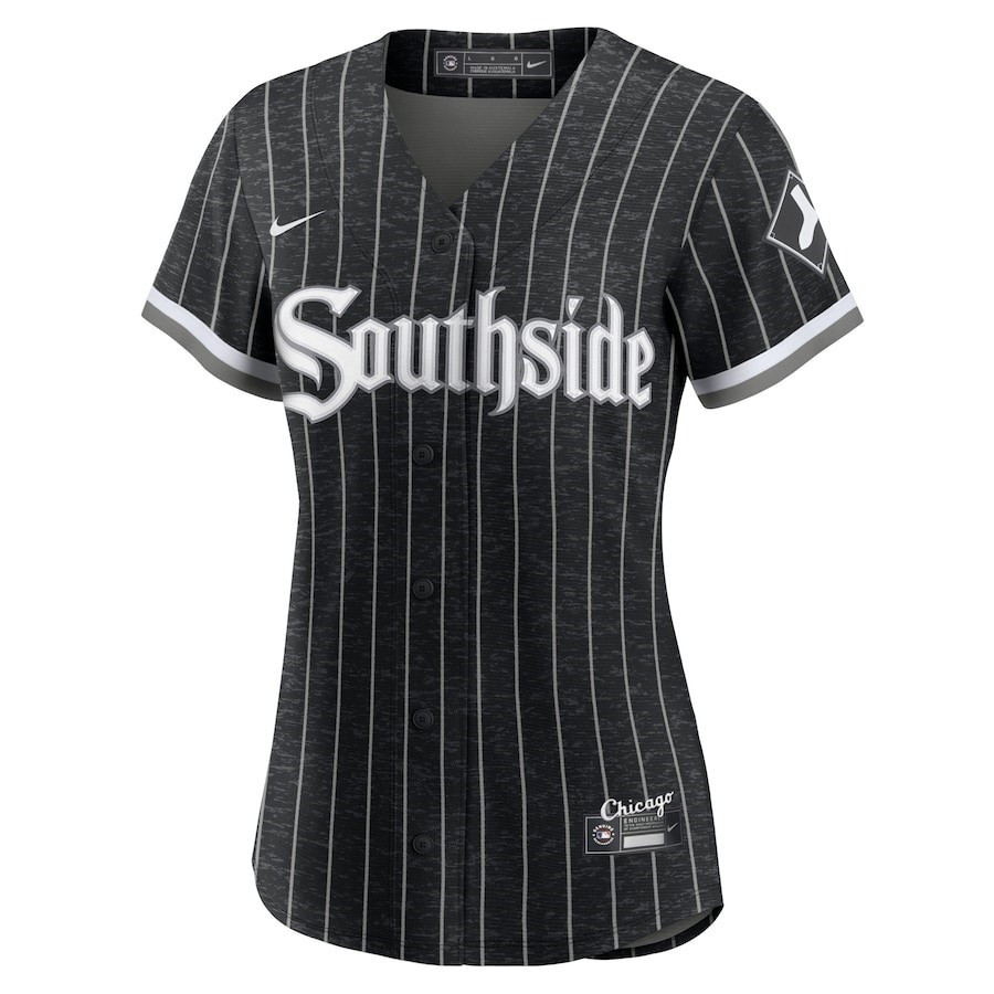 Alternative view of Chicago White Sox Women's City Connect Jersey - Black