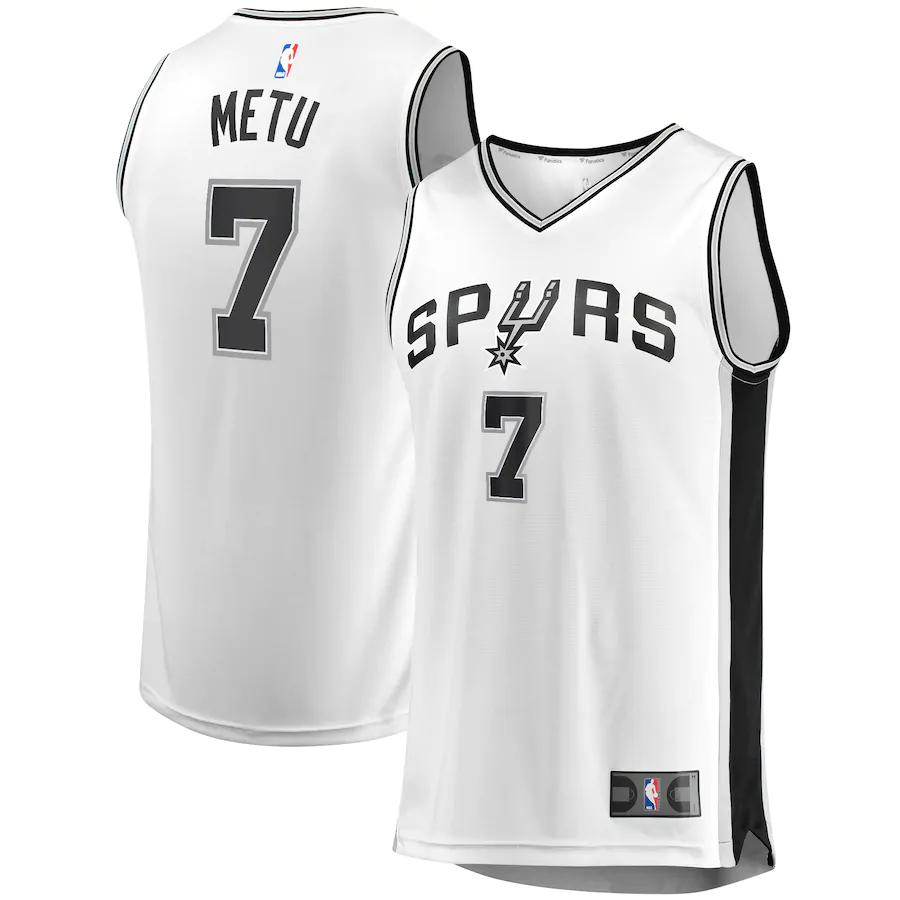 Chimezie Metu San Antonio Spurs Fanatics Branded Fast Break Replica Player Jersey - Association Edition - White