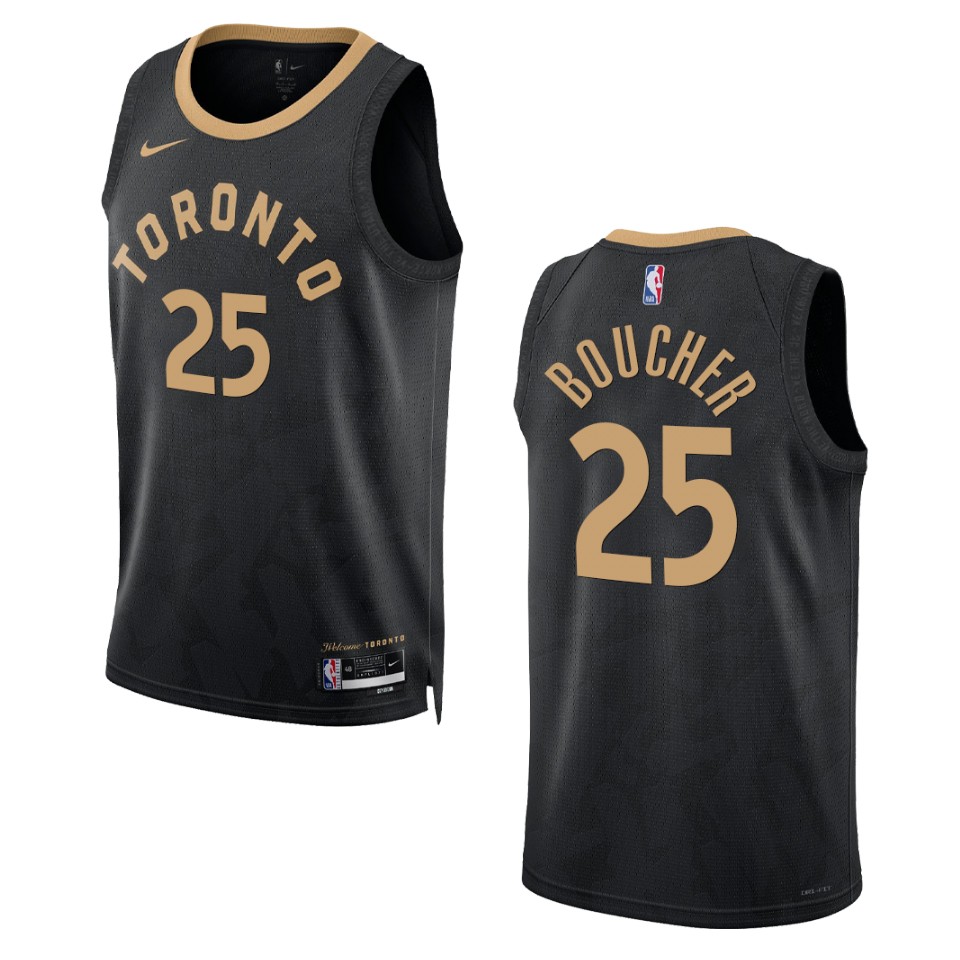 Chris Boucher Black City Edition 2022-23 Toronto Raptors Swingman Jersey