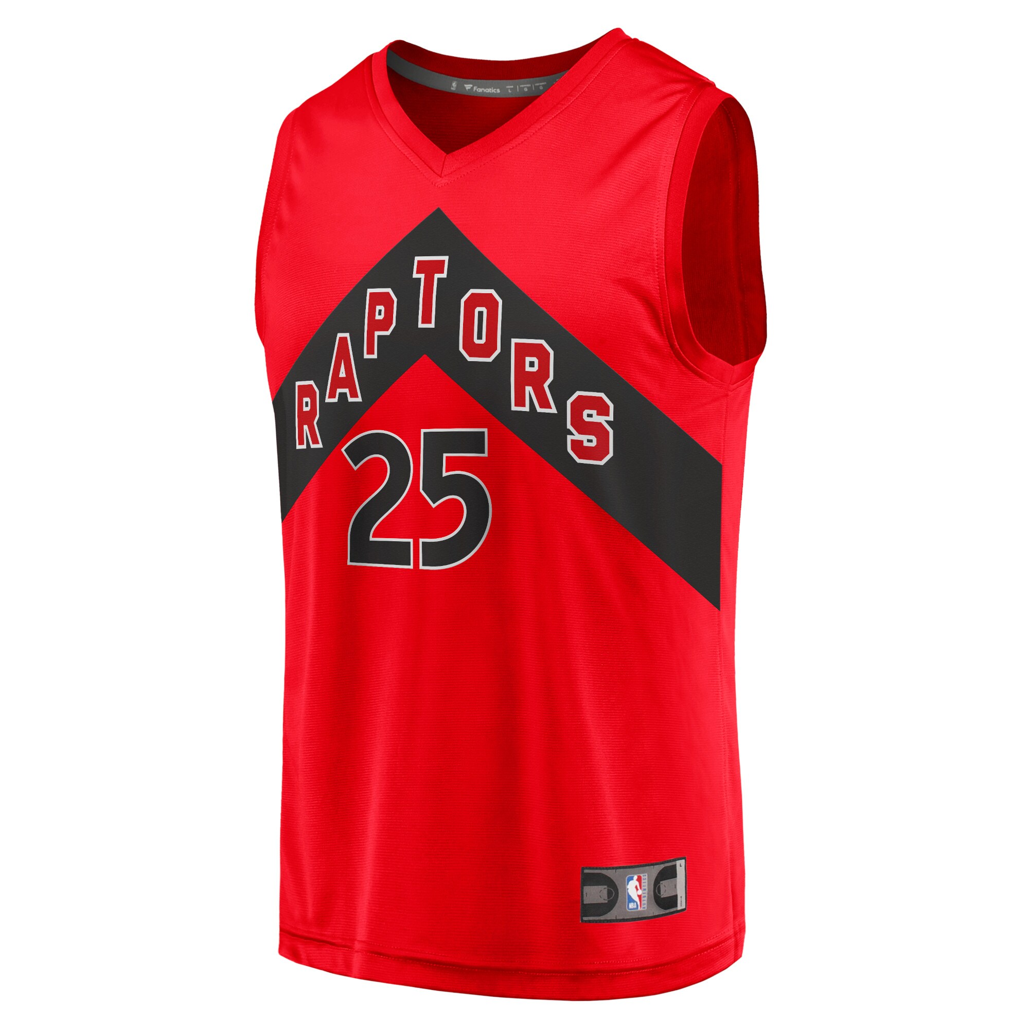 Alternative view of Chris Boucher Toronto Raptors Fanatics Youth Fast Break Replica Jersey - Icon Edition - Red