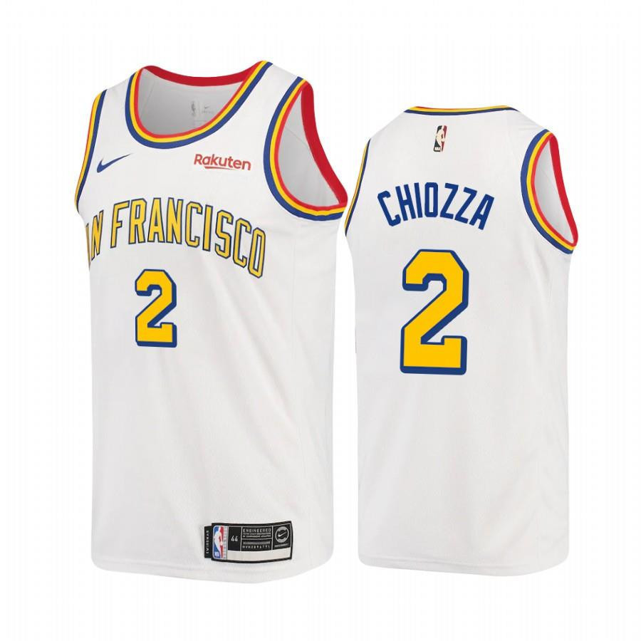 Chris Chiozza Golden State Warriors Classic White 2 Jersey - Men Jersey - JS342 