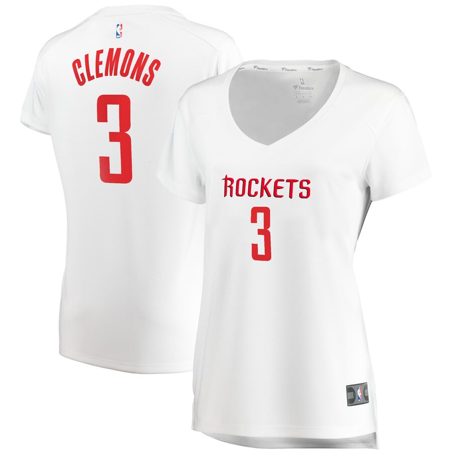 Chris Clemons Houston Rockets Fanatics Branded Women's Fast Break Replica Jersey White - Association Edition