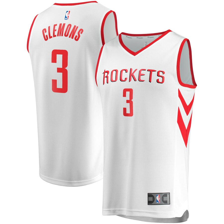 Chris Clemons Houston Rockets Fanatics Branded Youth Fast Break Replica Player Jersey White - Association Edition