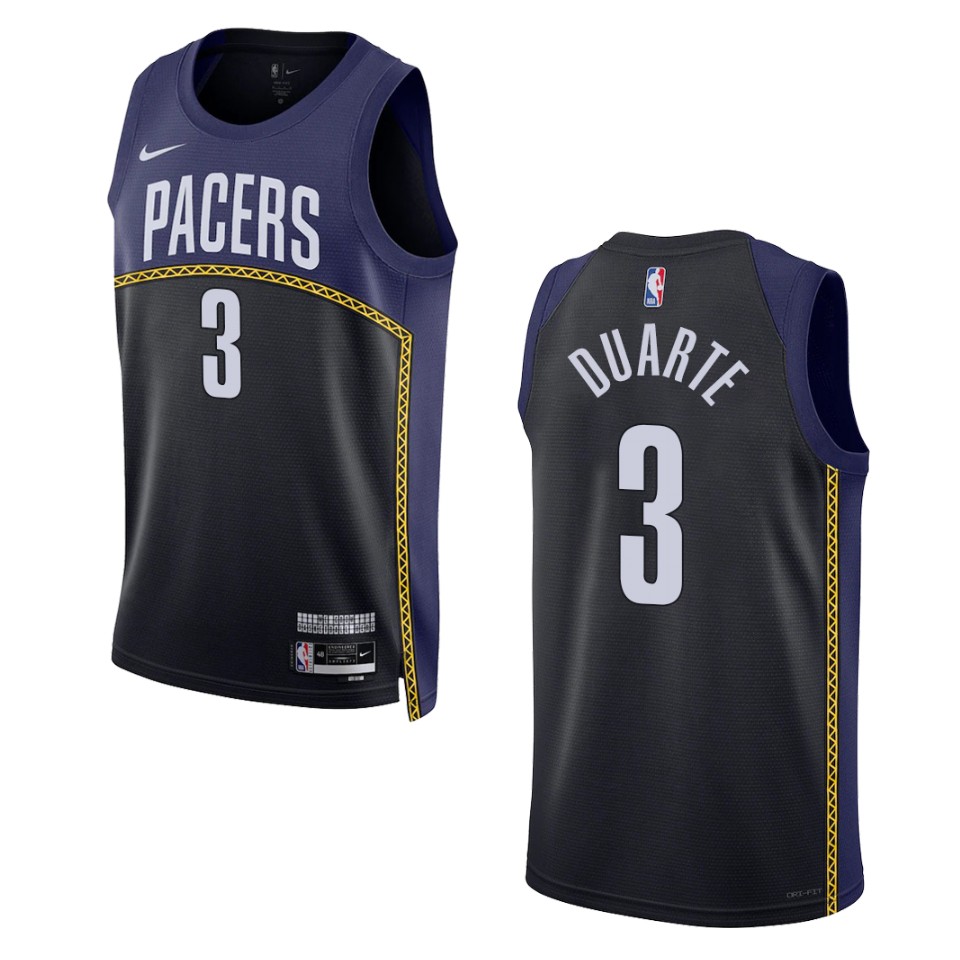 Chris Duarte City Edition Indiana Pacers 2022-23 Blue Swingman Jersey