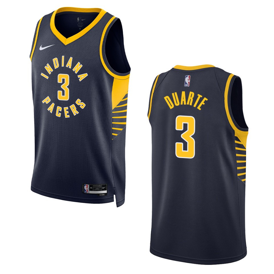 Chris Duarte Navy Icon Edition 2022-23 Indiana Pacers Swingman Jersey