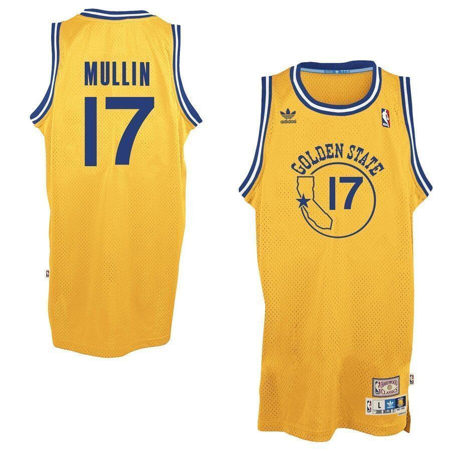 Chris Mullin Golden State Warriors Hardwood Classics Swingman Jersey - Gold - JS466 