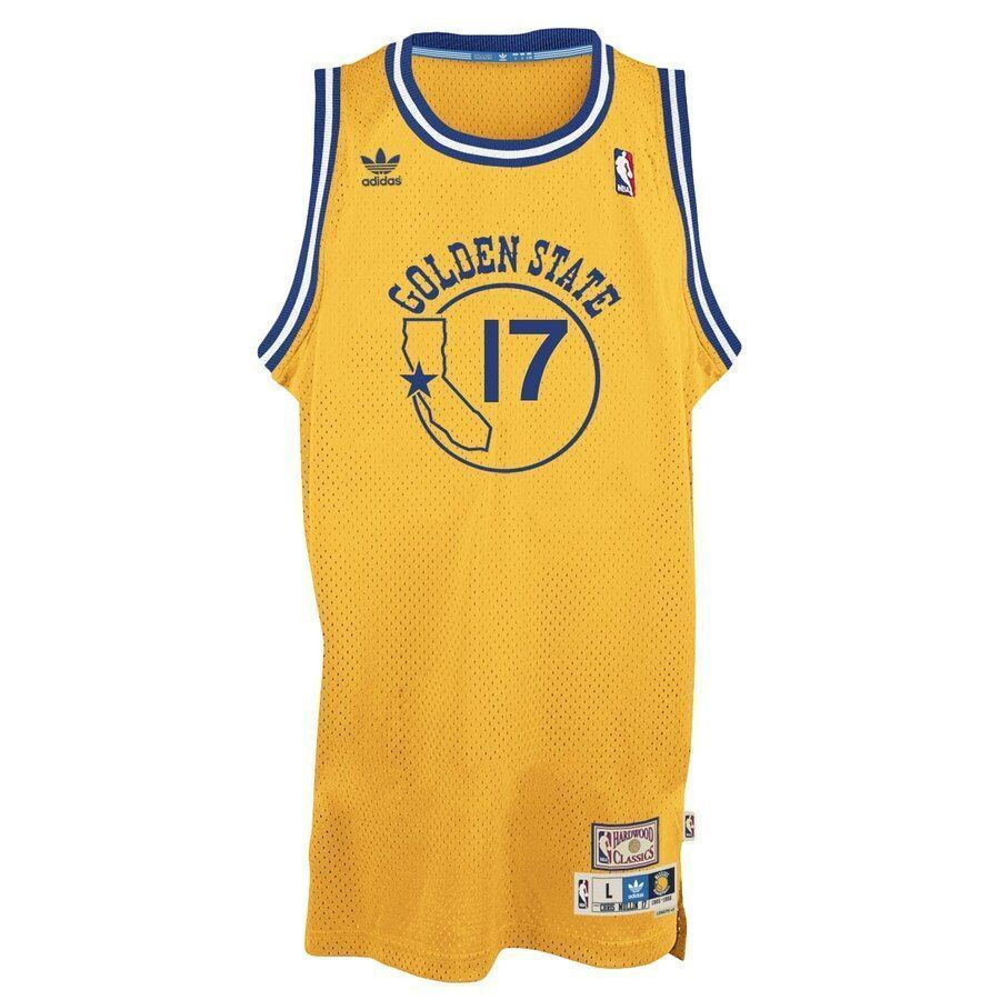 Alternative view of Chris Mullin Golden State Warriors Hardwood Classics Swingman Jersey - Gold - JS466 