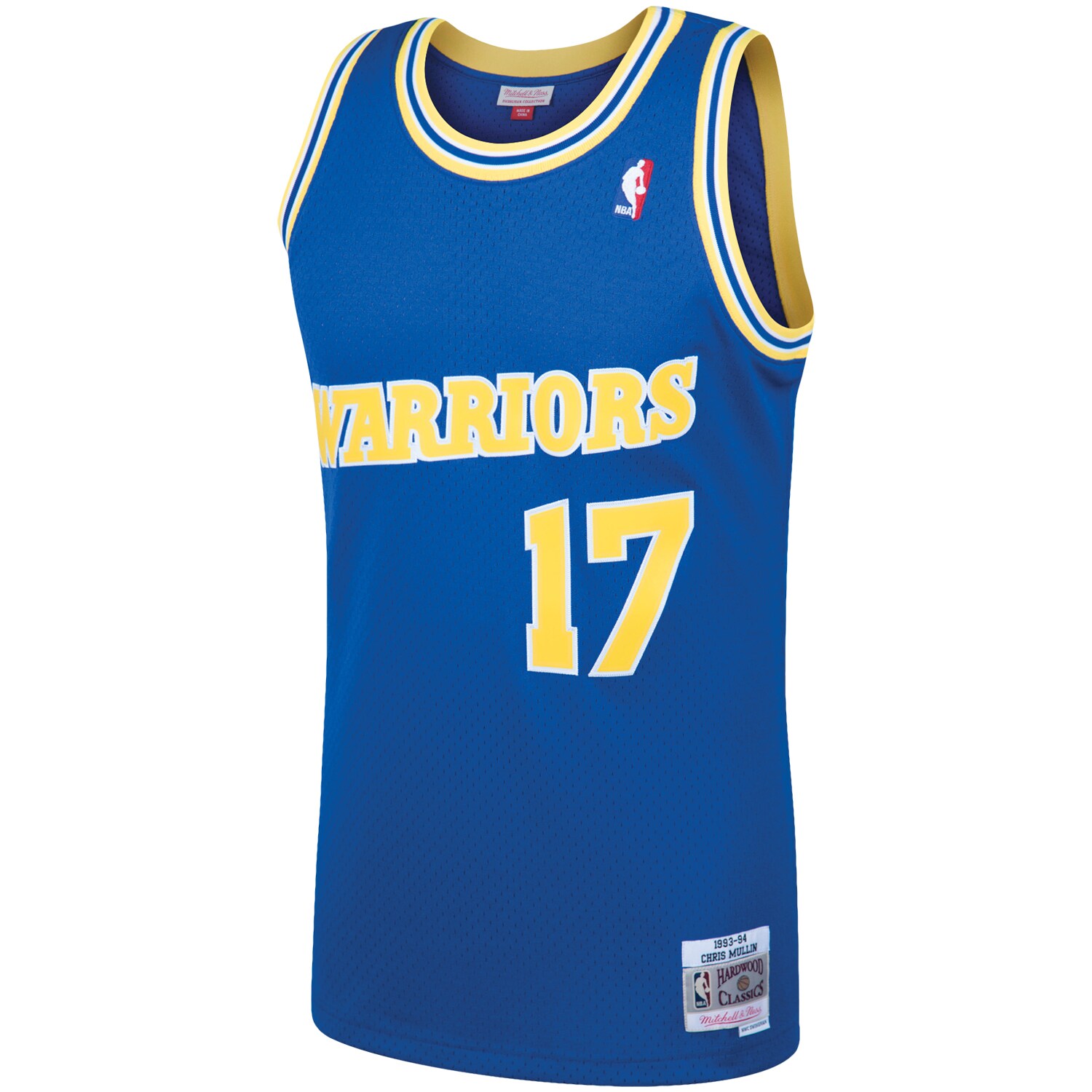 Alternative view of Chris Mullin Golden State Warriors Mitchell & Ness 1993/94 Hardwood Classics Swingman Jersey - Royal