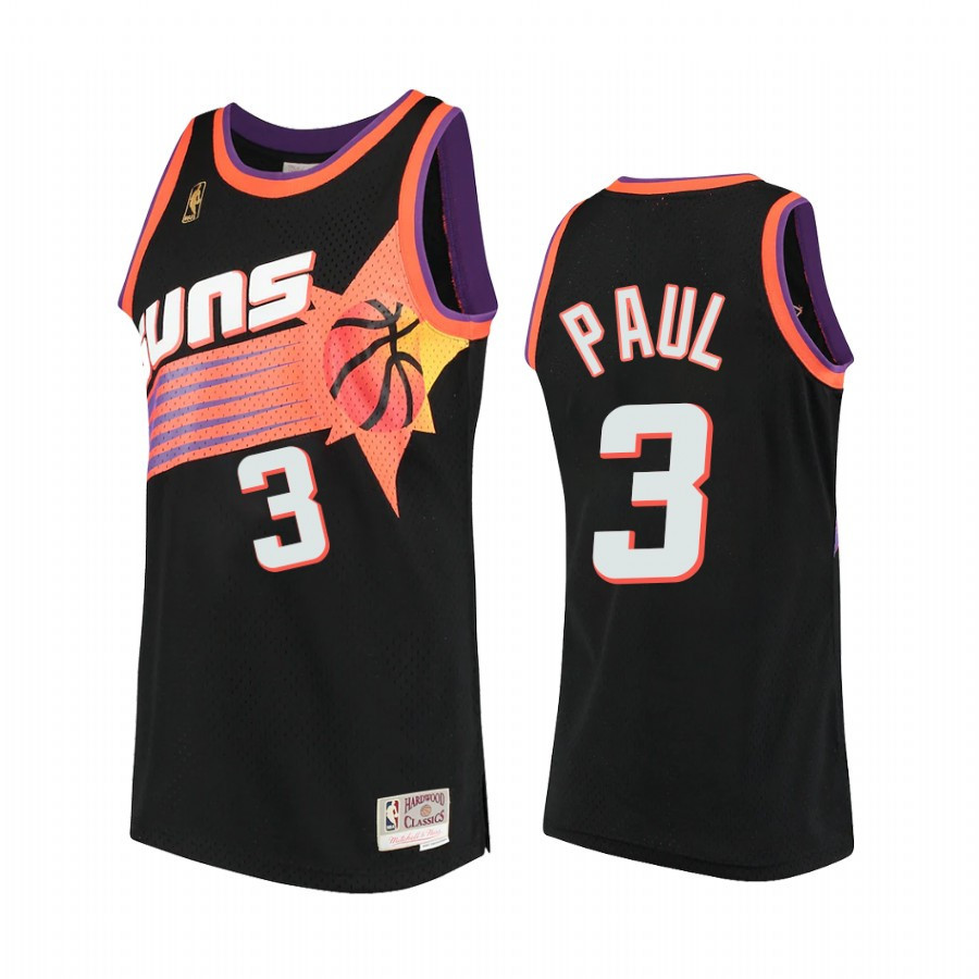 Chris Paul 3 Phoenix Suns Hardwood Classics Jersey Black - JS894 