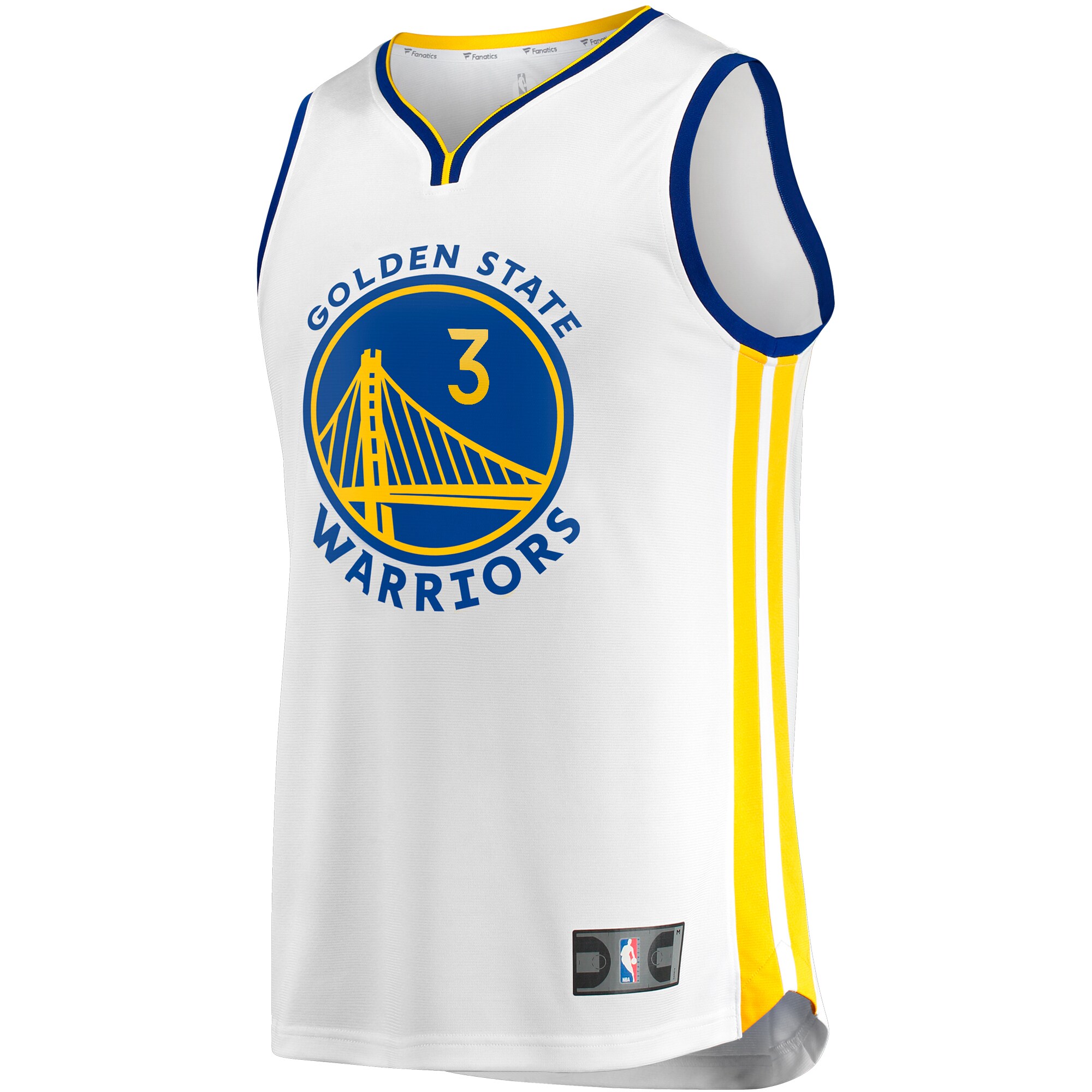 Alternative view of Chris Paul Golden State Warriors Fanatics Youth Fast Break Player Jersey - Association Edition - White