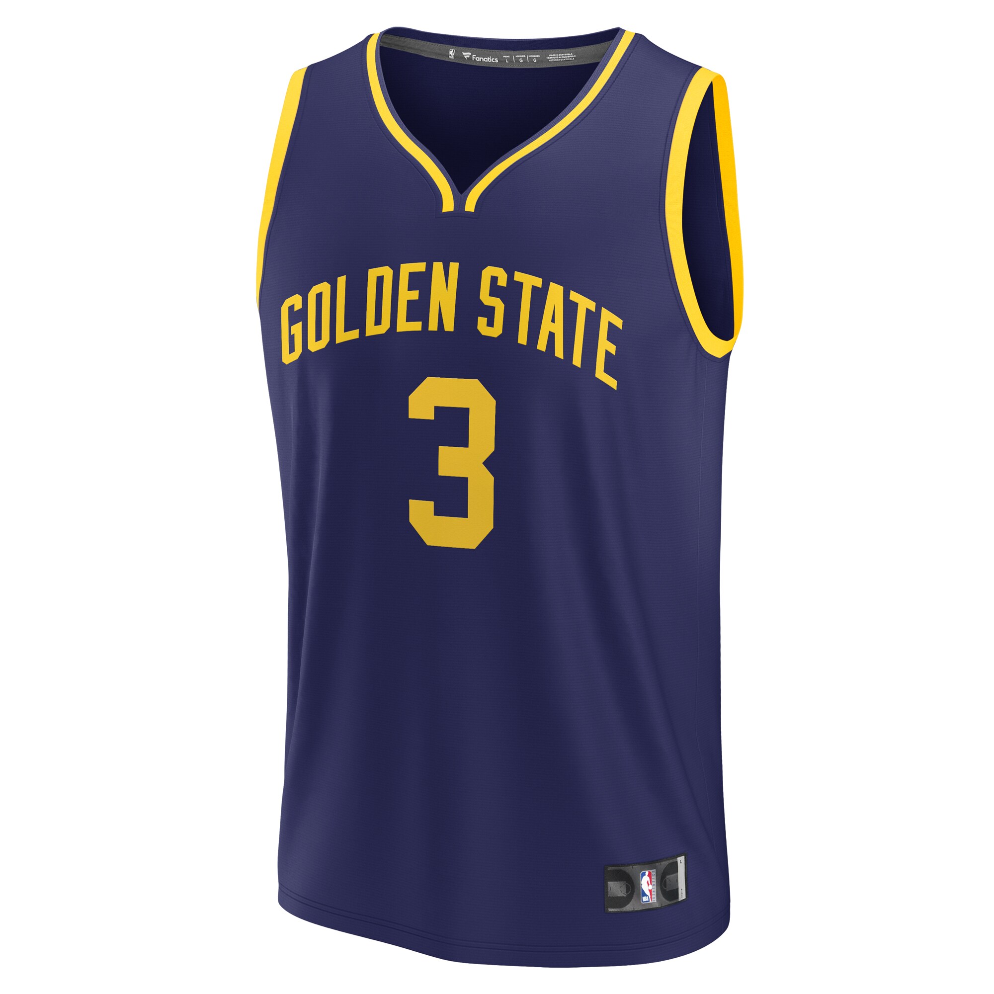 Alternative view of Chris Paul Golden State Warriors Fanatics Youth Fast Break Player Jersey - Statement Edition - Navy