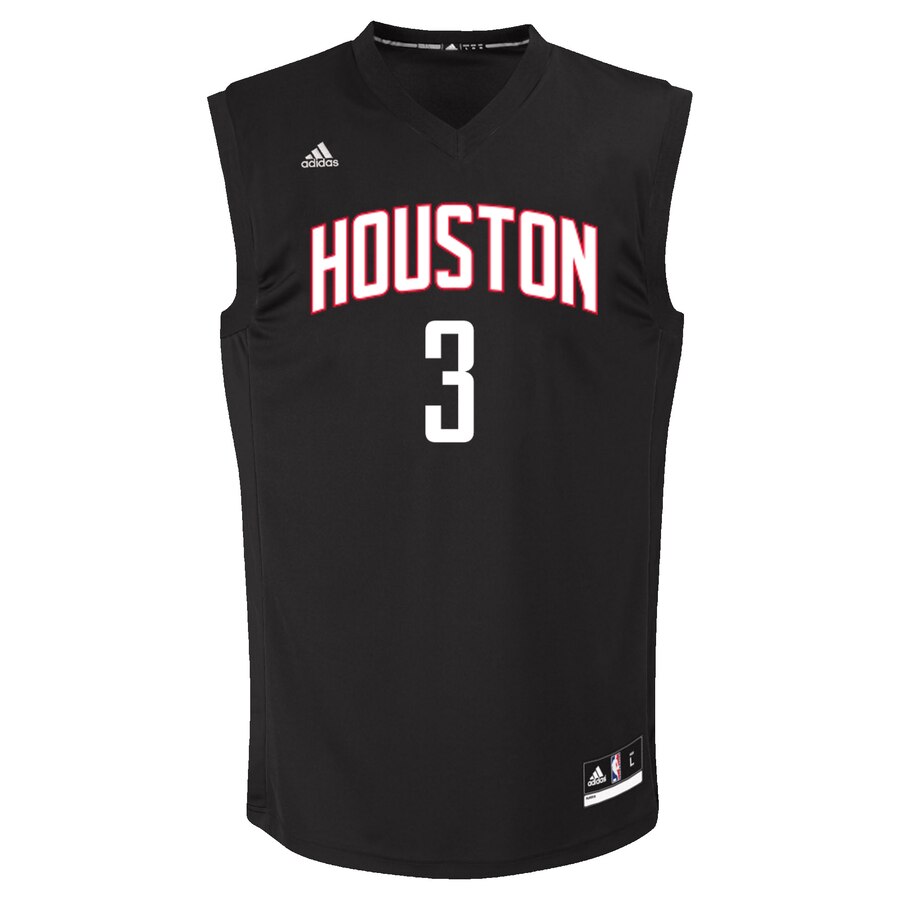 Alternative view of Chris Paul Houston Rockets Adidas Chase Fashion Jersey - Black