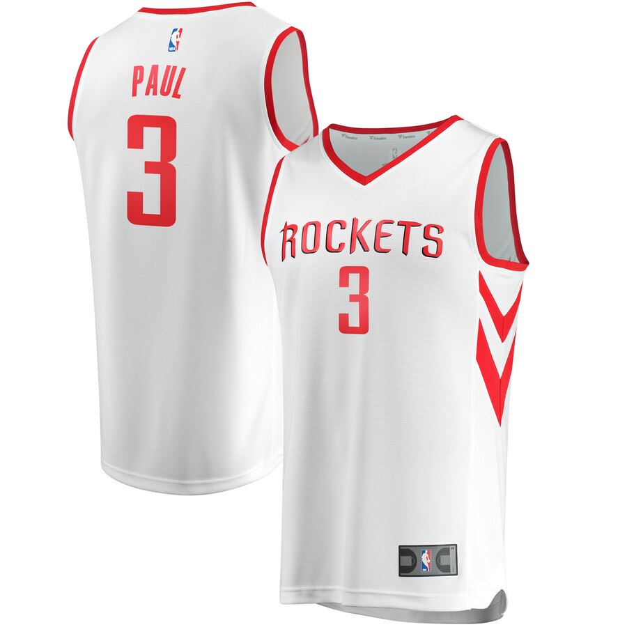 Chris Paul Houston Rockets Fanatics Branded Fast Break Replica Jersey White - Association Edition