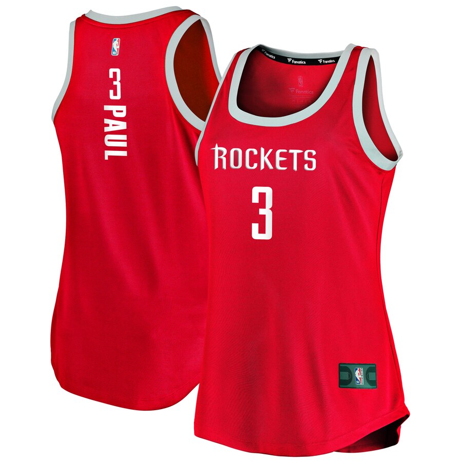 Chris Paul Houston Rockets Fanatics Branded Women's Fast Break Tank Jersey - Icon Edition - Red