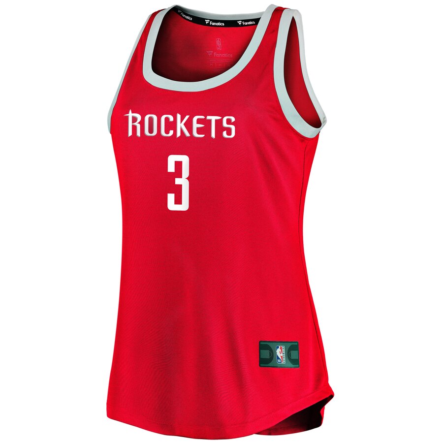 Alternative view of Chris Paul Houston Rockets Fanatics Branded Women's Fast Break Tank Jersey - Icon Edition - Red