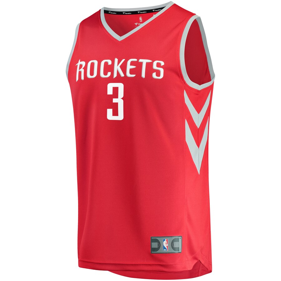 Alternative view of Chris Paul Houston Rockets Fanatics Branded Youth Fast Break Replica Jersey Red - Icon Edition