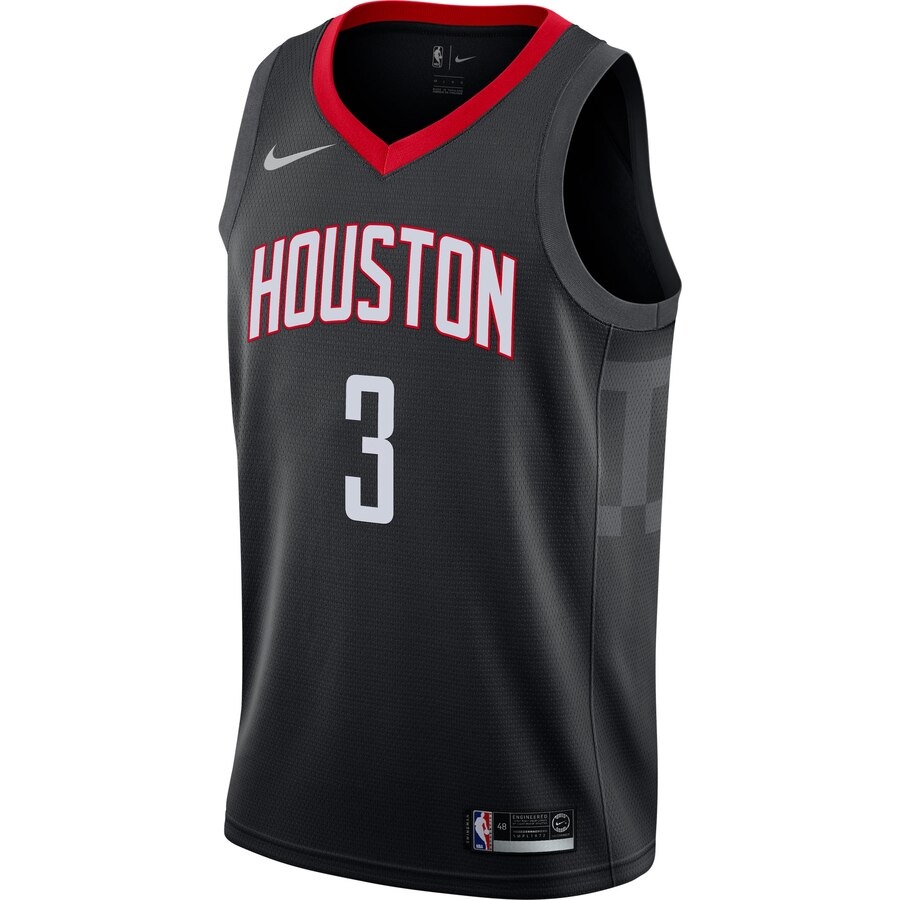 Alternative view of Chris Paul Houston Rockets Swingman Jersey - Statement Edition - Black