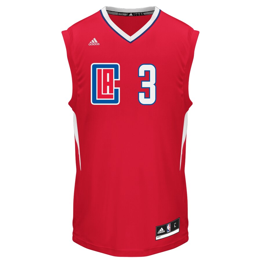 Alternative view of Chris Paul La Clippers Adidas 2020 Replica Road Jersey - Red