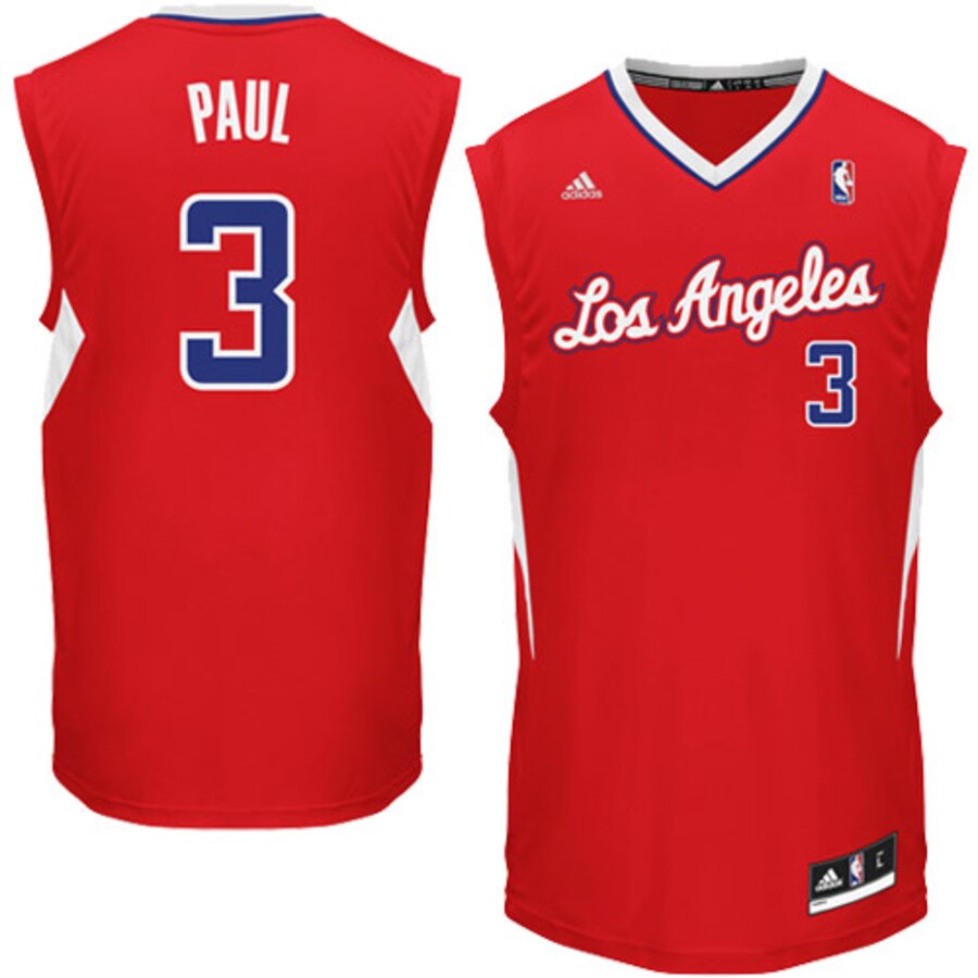 Chris Paul La Clippers Adidas Replica Road Jersey - Red