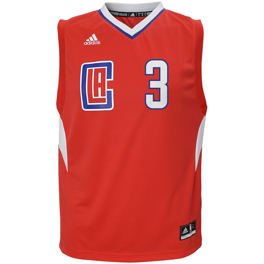 Alternative view of Chris Paul La Clippers Adidas Youth Replica Jersey - Red