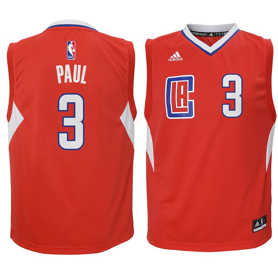 Chris Paul La Clippers Adidas Youth Replica Jersey - Red