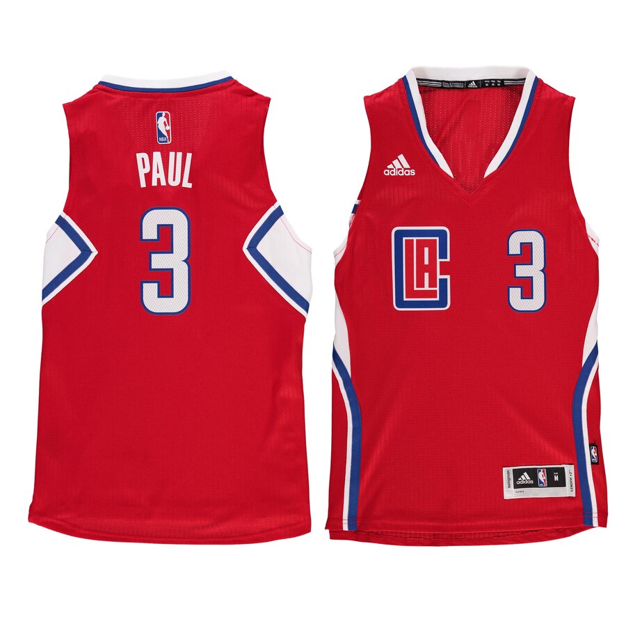 Chris Paul La Clippers Youth Swingman Basketball Jersey - Red