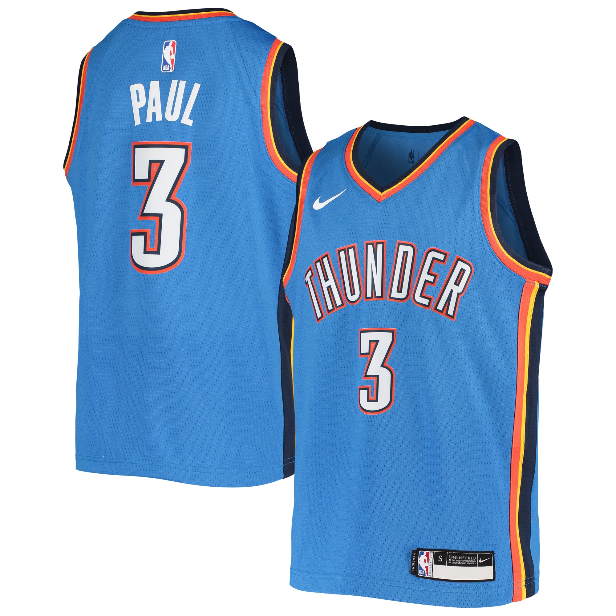 Chris Paul Oklahoma City Thunder Youth Team Swingman Jersey – Blue