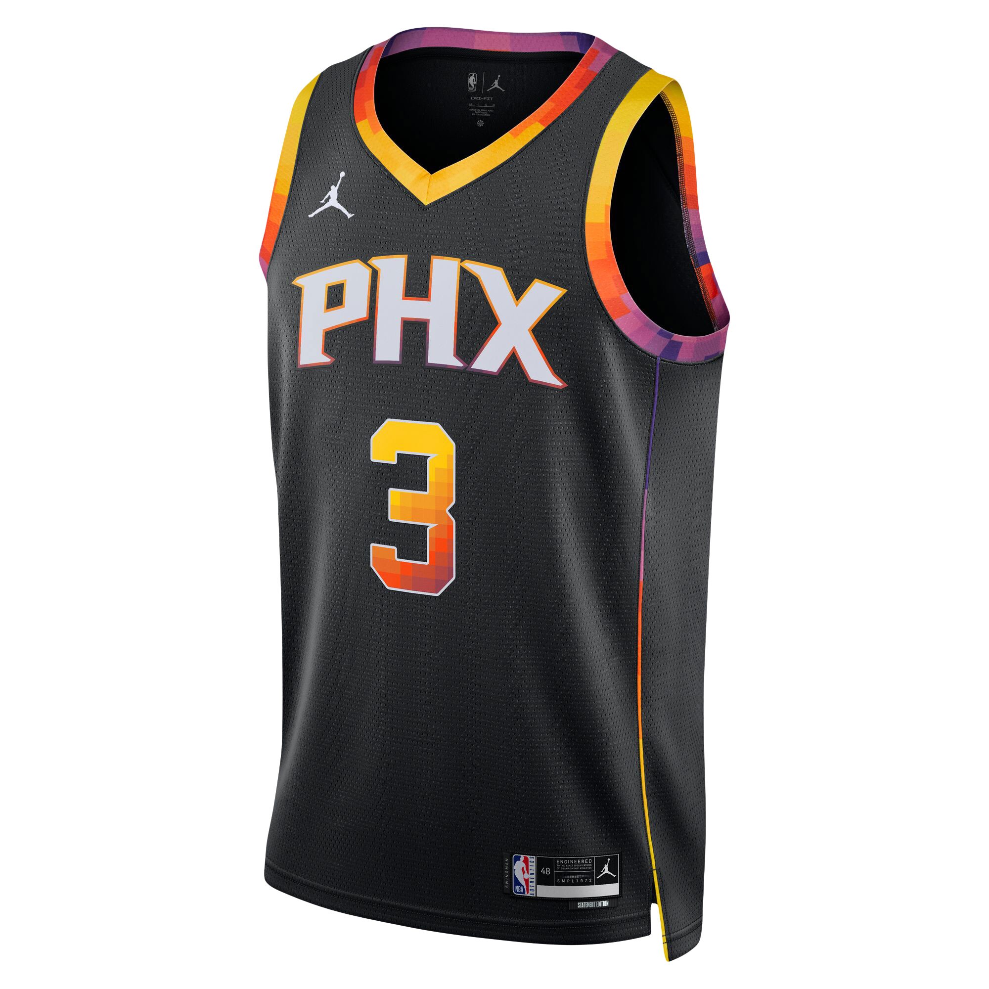 Alternative view of Chris Paul Phoenix Suns Jordan Brand Unisex Swingman Jersey - Statement Edition - Black