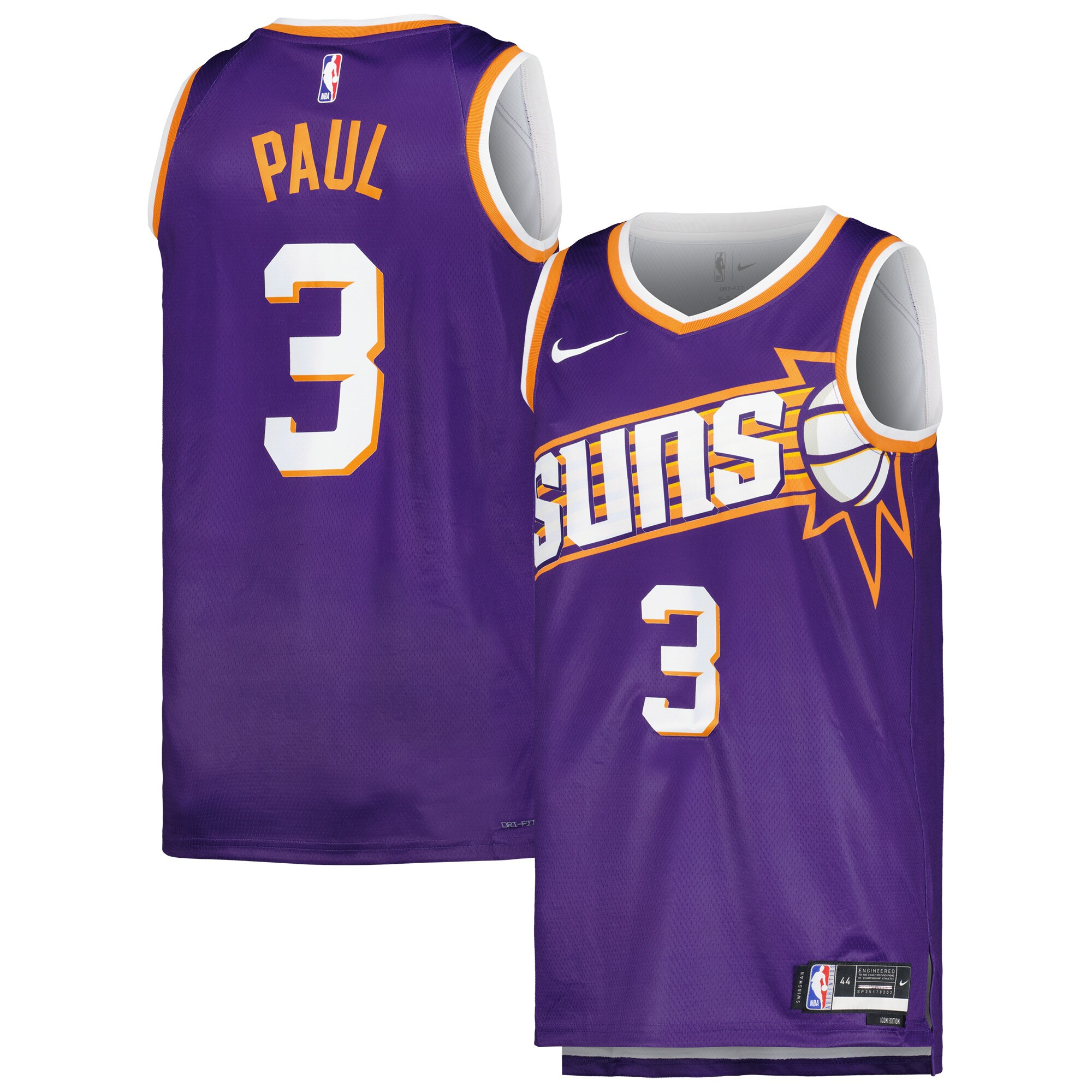 Chris Paul Phoenix Suns Unisex Swingman Jersey – Icon Edition – Purple