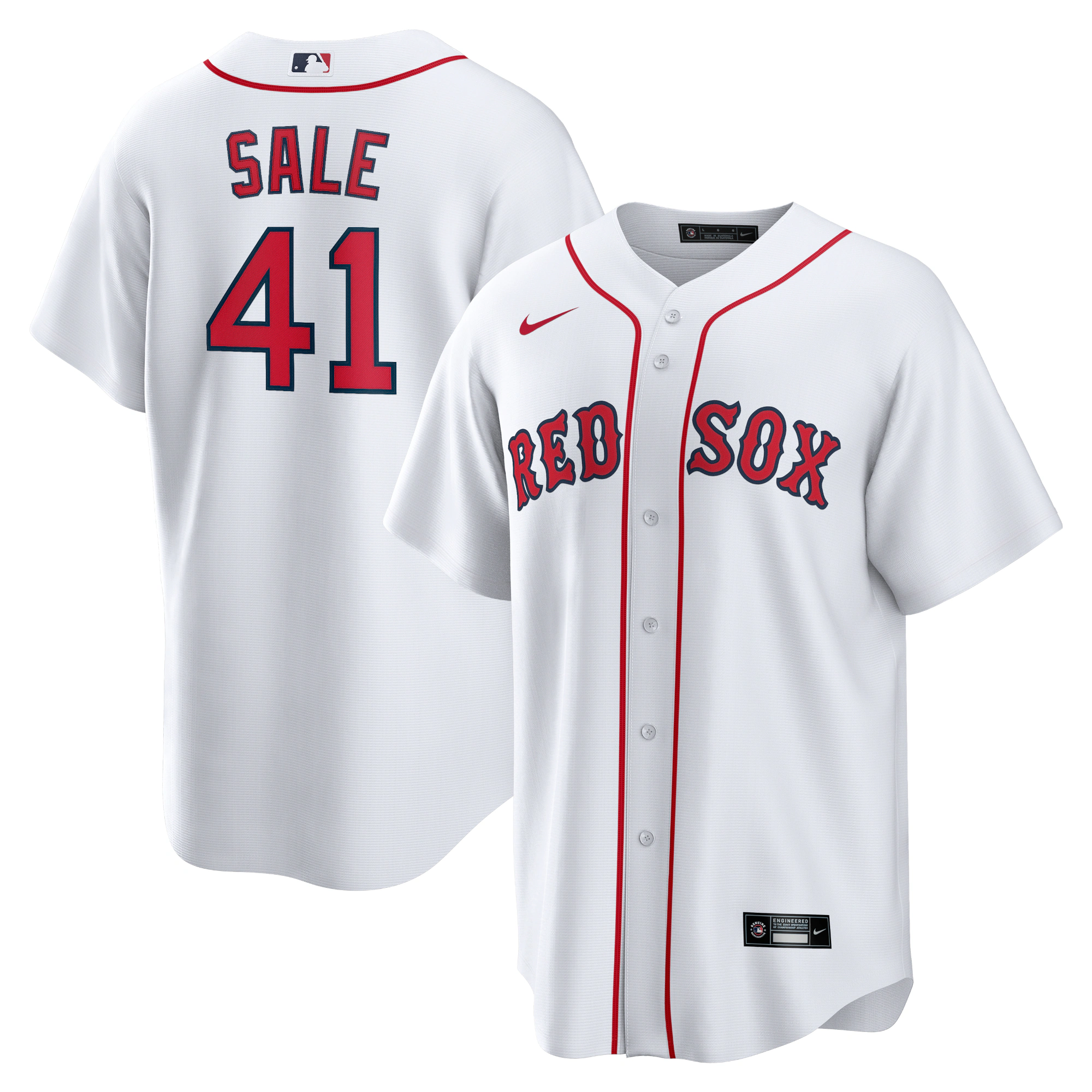 Chris Sale Boston Red Sox Home Replica Player Name Jersey - White