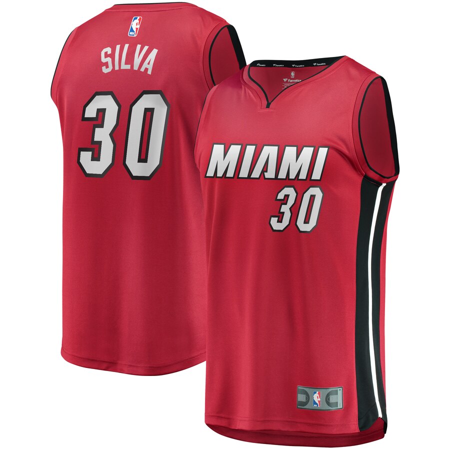 Chris Silva Miami Heat Fanatics Branded Fast Break Replica Player Jersey Red - Statement Edition