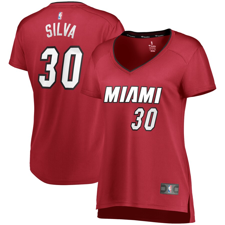 Chris Silva Miami Heat Fanatics Branded Women's Fast Break Replica Jersey Red - Statement Edition