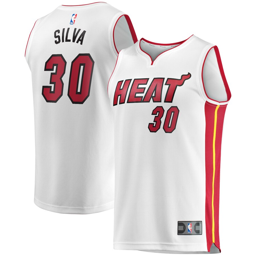 Chris Silva Miami Heat Fanatics Branded Youth Fast Break Replica Player Jersey White - Association Edition