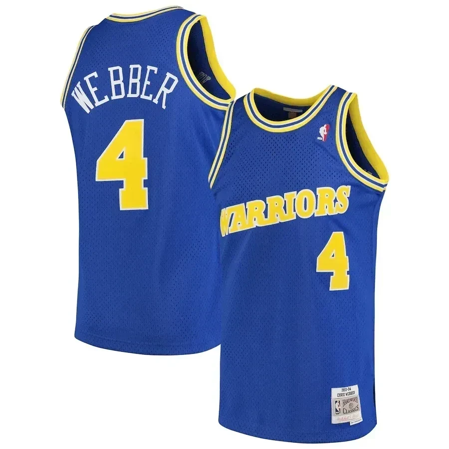Chris Webber Golden State Warriors Mitchell & Ness 1993-94 Hardwood Classics Swingman Jersey - Royal - JS427 