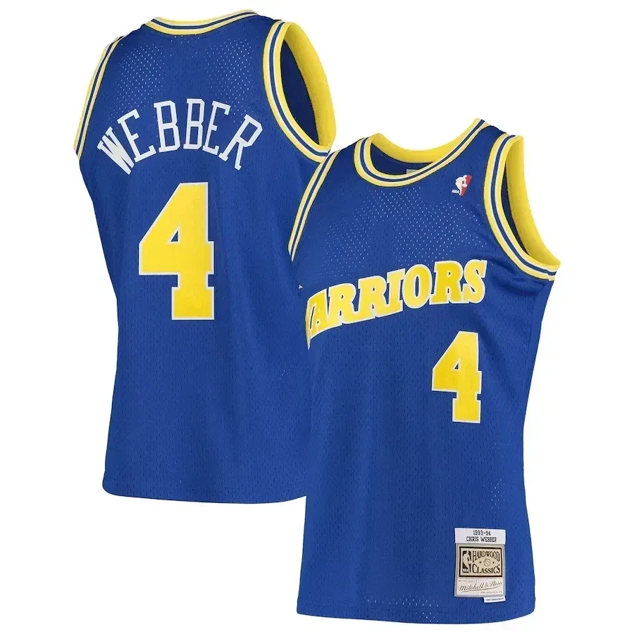 Chris Webber Golden State Warriors Mitchell & Ness Hardwood Classics 1993-94 Swingman Jersey - Royal - JS330 